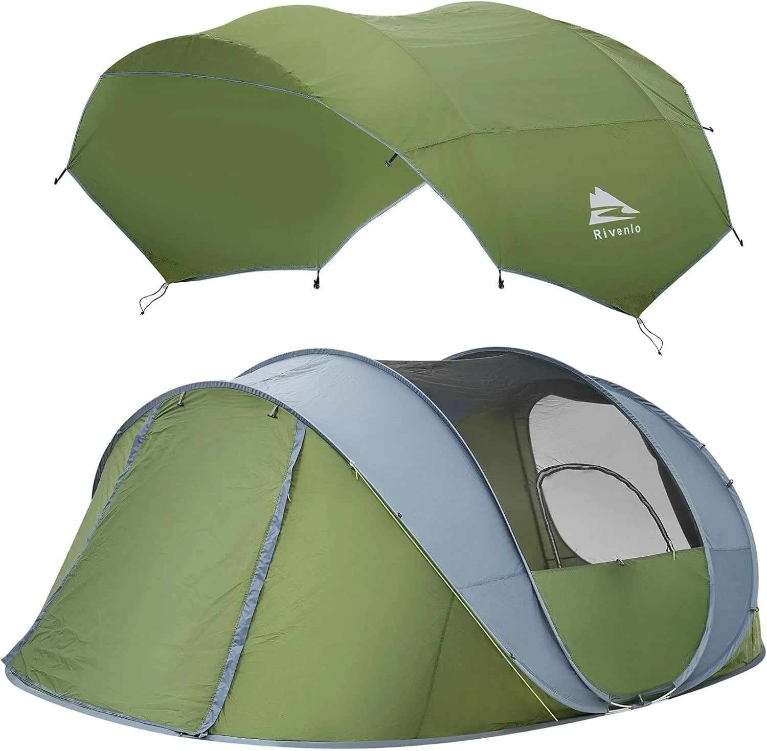 4/6 Person Easy Pop Up Tent, Camping Tent with Skylight and Rainfly, Waterproof bifanuoyard - Image 4