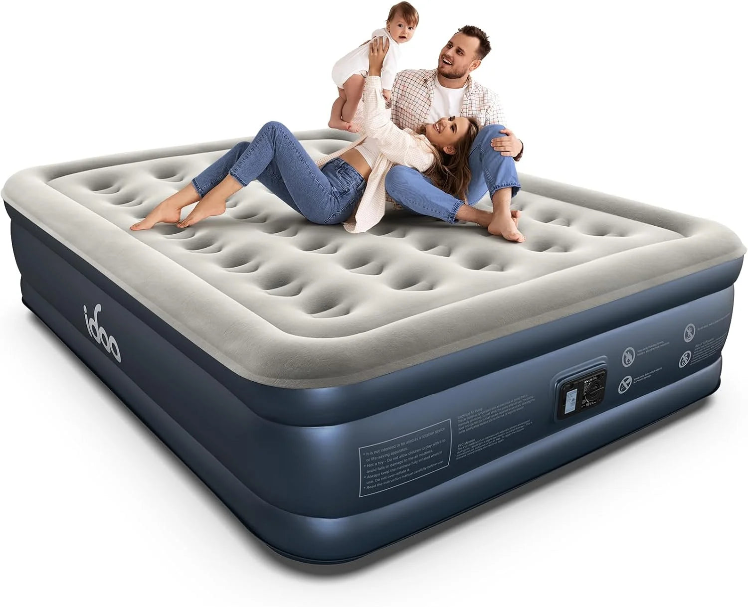 New Arrivals Queen Air Mattress with Built in Pump, 18 Raised Comfort Inflatable Blow up Mattress, Upgraded Support Structure - Image 10