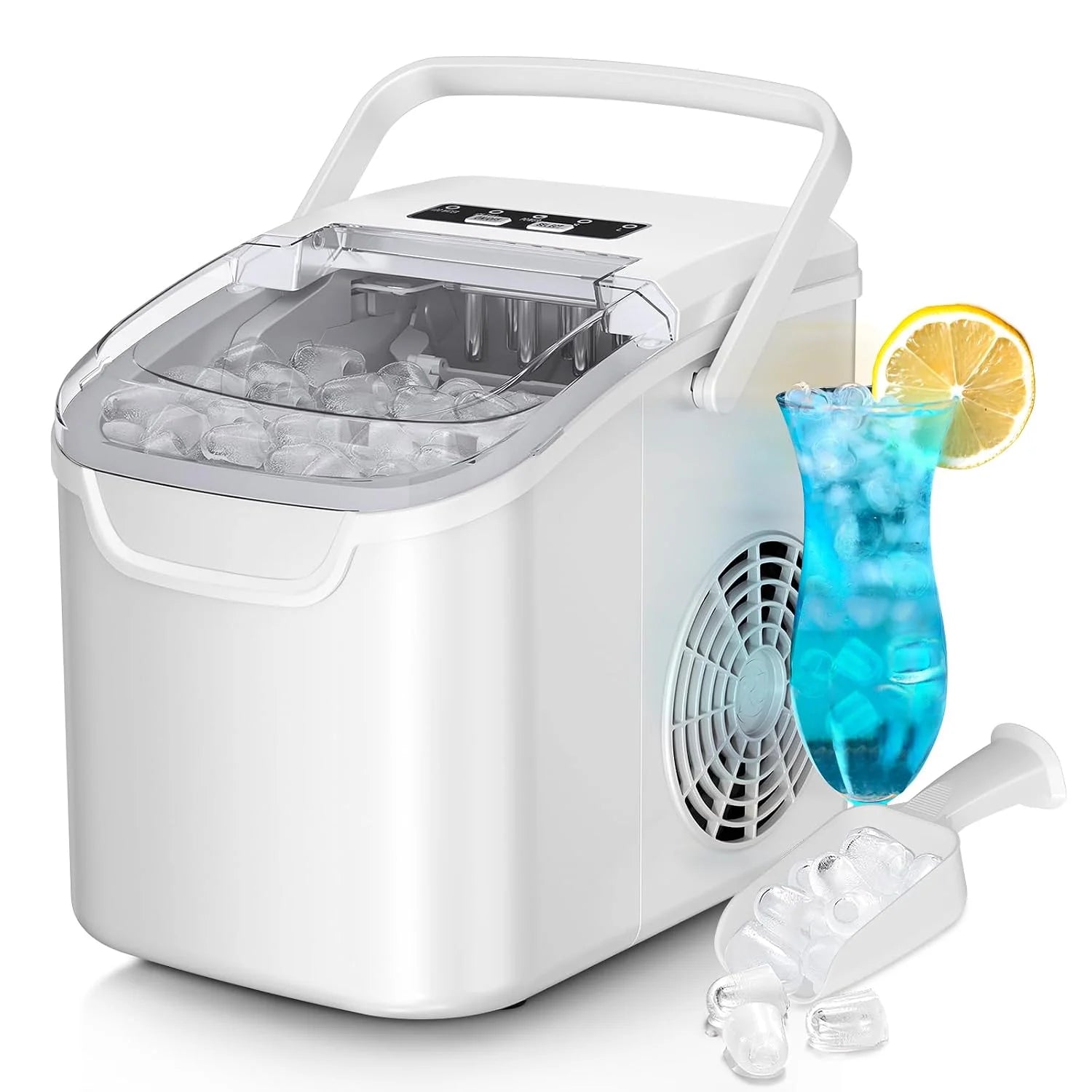 Ice Maker Machine, 8 Ice Cubes in 6 mins, 26lb/Day Ice with 2 Sizes- Portable Mini - Image 7