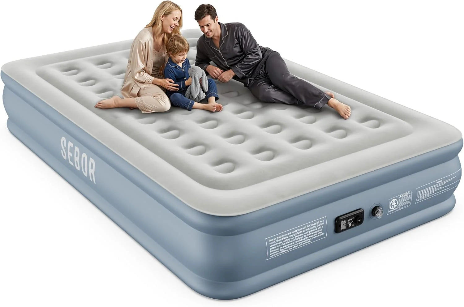 New Arrivals Air Mattress Queen with Built-in Pump 18, Comfortable Self-Inflating Blow up Mattress with High-Speed Pump - Image 4