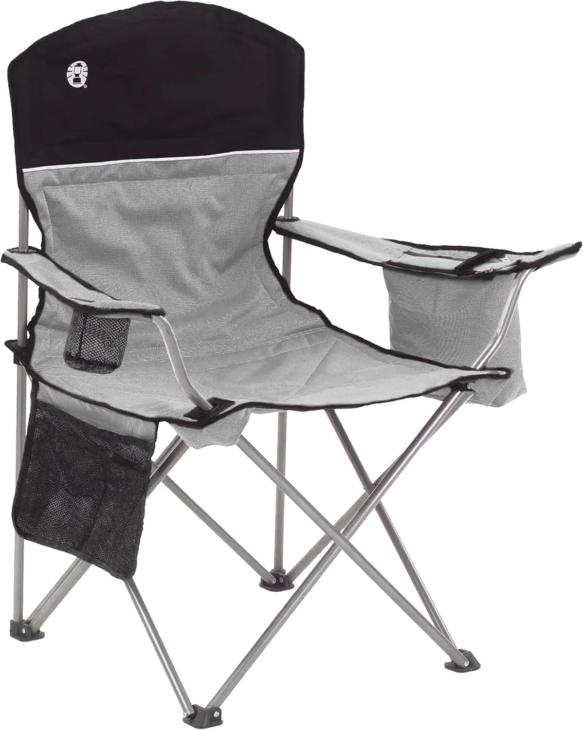 Coleman Portable Camping Chair with 4-Can Cooler, Cushioned Seat & Back with Side Pockets & Cup Holder bifanuoyard - Image 4