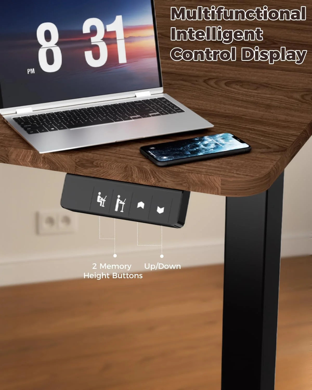 New Arrivals BEAUTY Electric Standing Desk 48 x 24, Height Adjustable 28-46 - Image 5