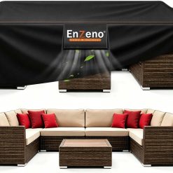 Enzeno Patio Furniture Cover Outdoor Waterproof 90 L x 65 W x 28 H