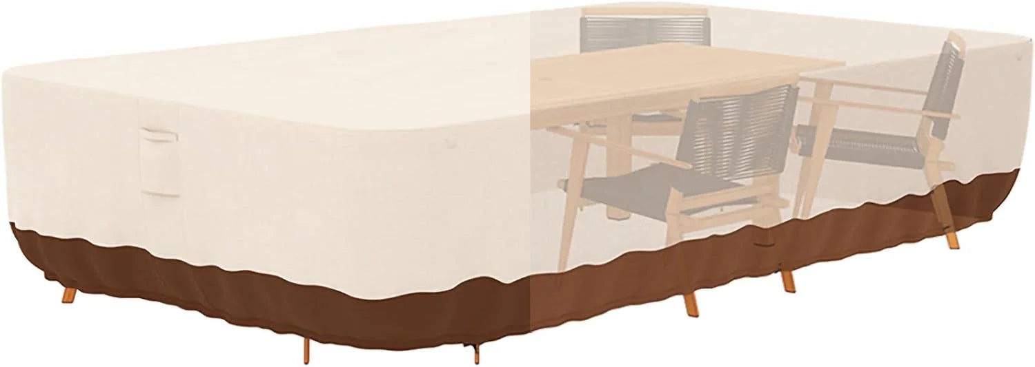 Tuyeho 124x84 Heavy Duty 900D Outdoor Patio Furniture Set Cover Waterproof - Image 2