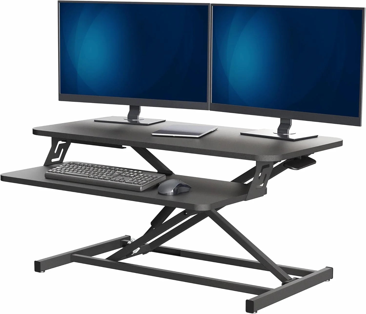 VIVO Black 32 inch Stand Up Desk Riser, DESK-V000S, Height Adjustable bifanuoyard - Image 4