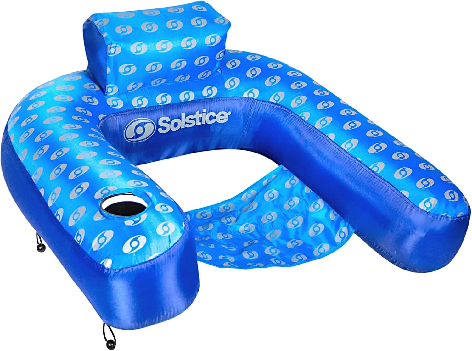 New Arrivals Original Fabric Covered Inflatable Pool Lounger, with Comfortable Sling Seat - Image 3