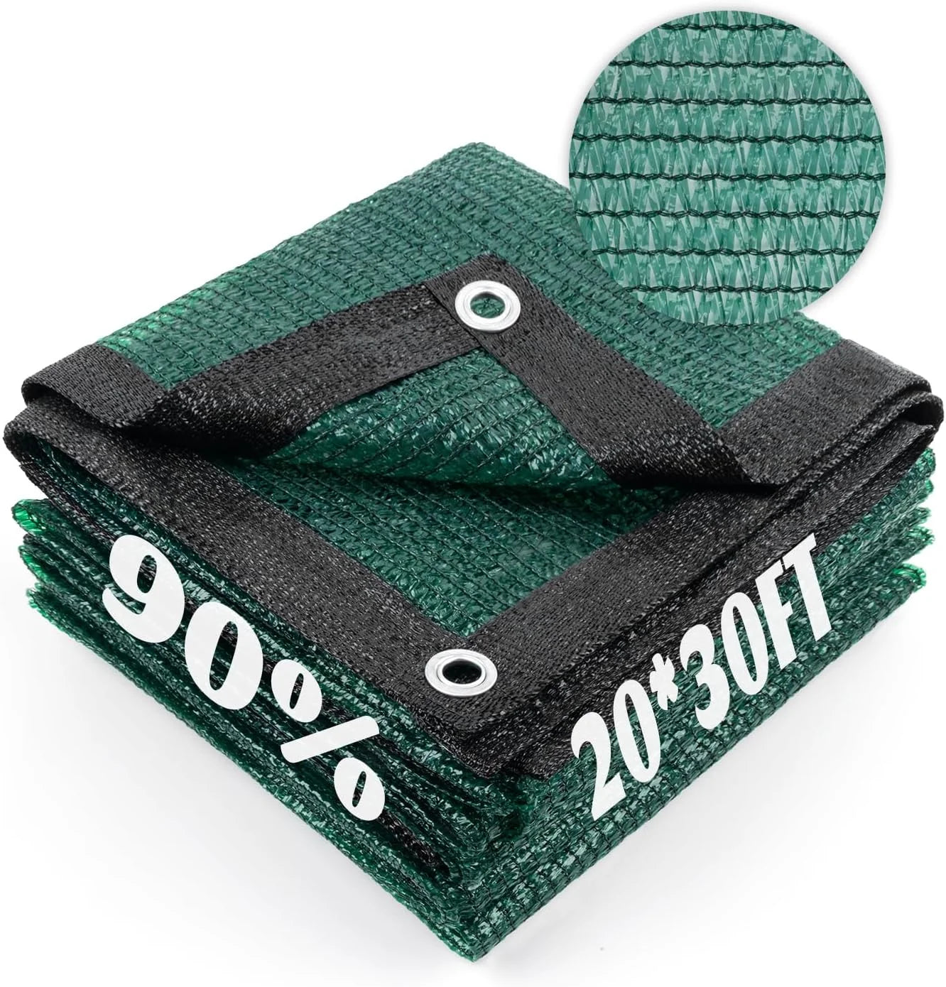 New Arrivals Area Sun Shade Cloth with Grommets for Garden, 55% 6.5x10ft, Black - Image 2
