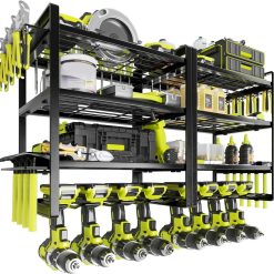 Alternative view of New Arrivals Power Tool Organizer, 4 Layer Drill Holders Wall Mount