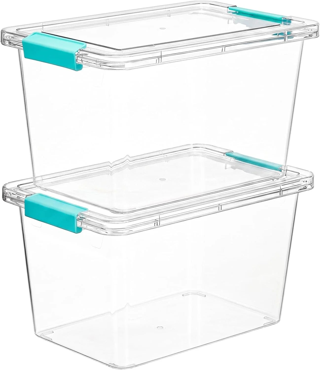 4 Pack 6 Qt Plastic Storage Bins with Lids, Clear Sensory Bins, Stackable Containers for Organizing School & bifanuoyard - Image 4
