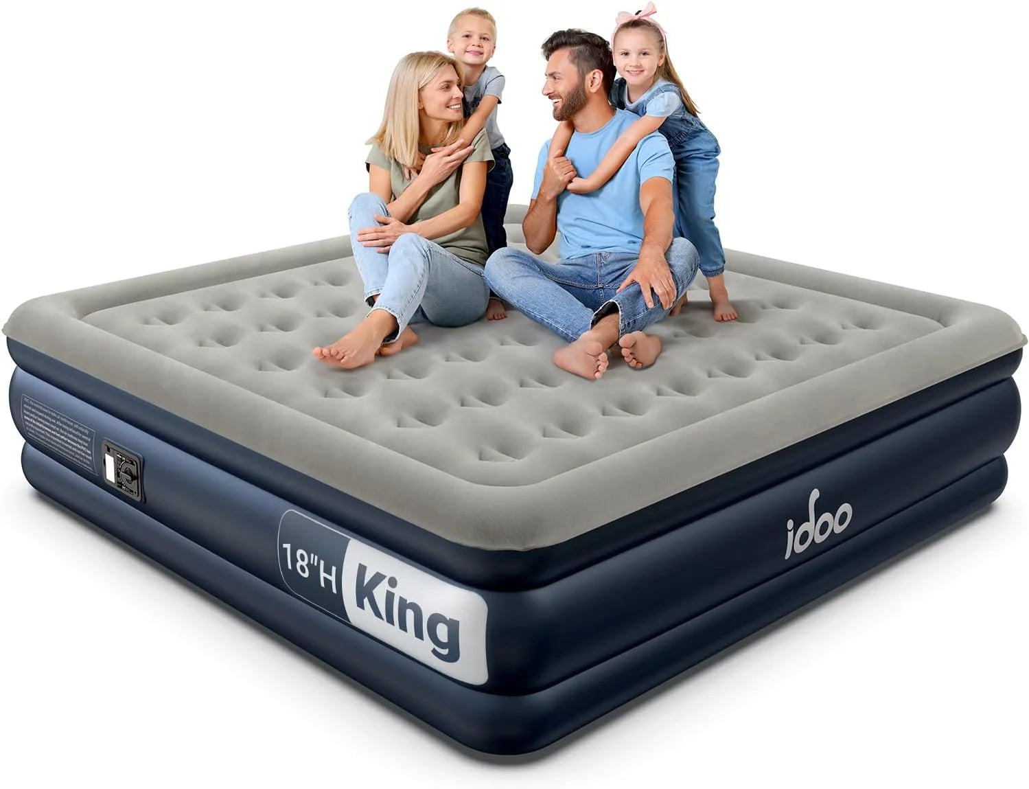 New Arrivals Queen Air Mattress with Built in Pump, 18 Raised Comfort Inflatable Blow up Mattress, Upgraded Support Structure - Image 7