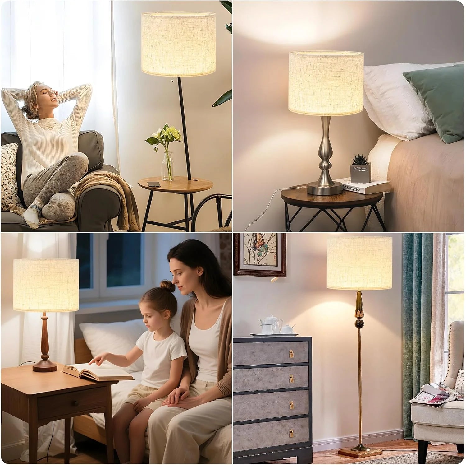 New Arrivals Linen Lamp Shades Set of 2 - Image 5