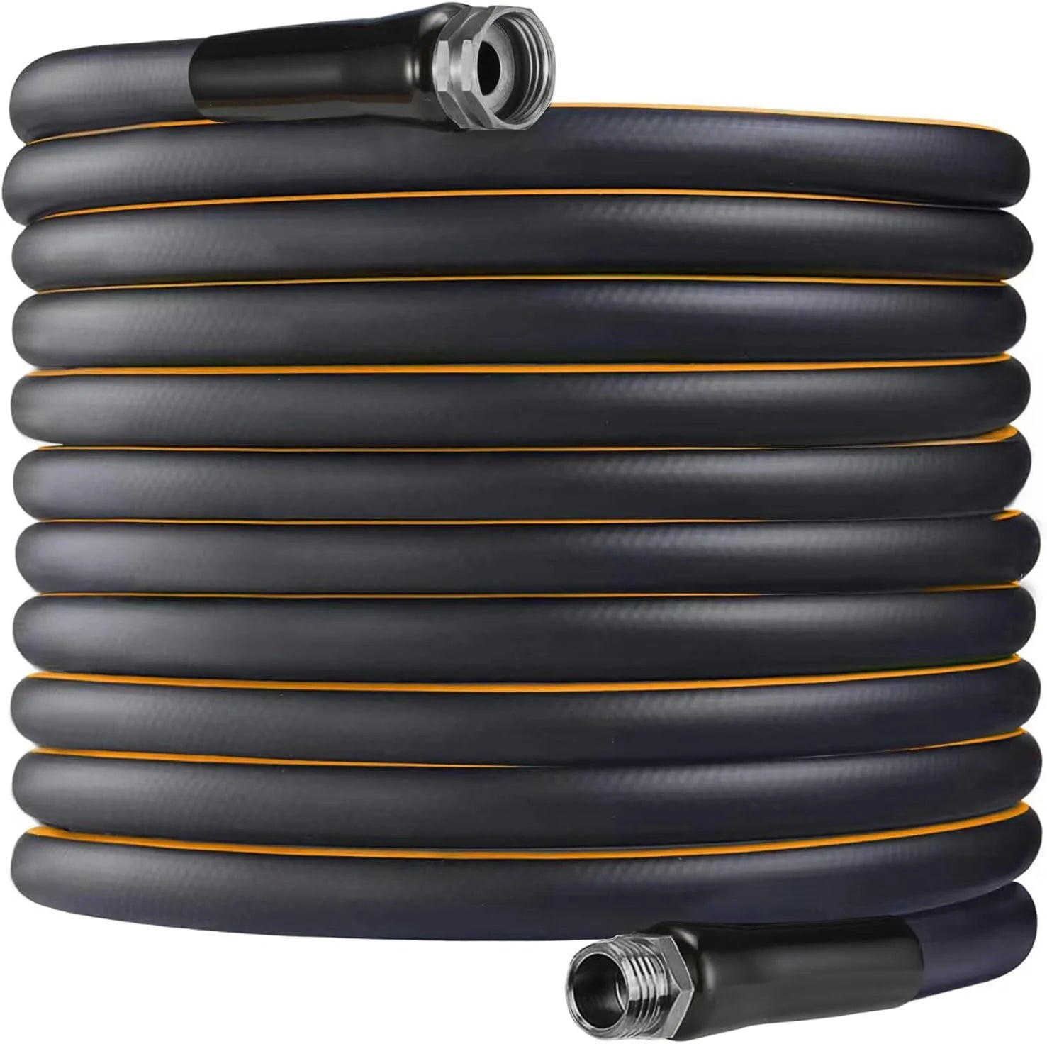 New Arrivals 200ft x 5/8 in Heavy Duty, Flexible and Lightweight Water Hose, Burst 600 psi, 3/4” Solid Metal Fittings - Image 2