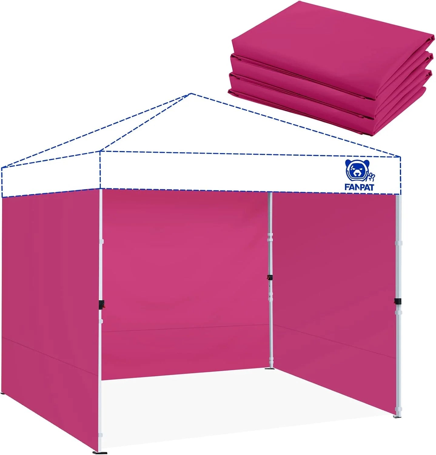 New Arrivals 10×10 Canopy Sidewalls for Canopy Frame, White (3Pcs Sidewalls Only) - Image 18