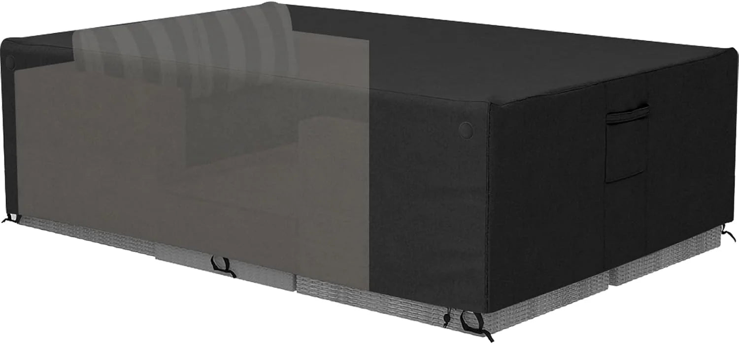 Tuyeho 124x84 Heavy Duty 900D Outdoor Patio Furniture Set Cover Waterproof - Image 5