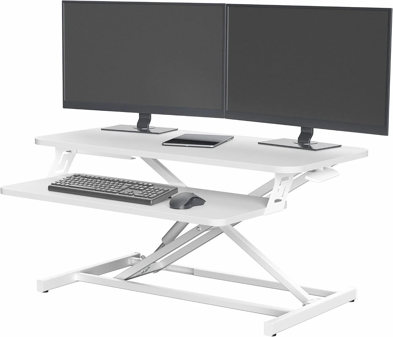VIVO Black 32 inch Stand Up Desk Riser, DESK-V000S, Height Adjustable bifanuoyard - Image 3