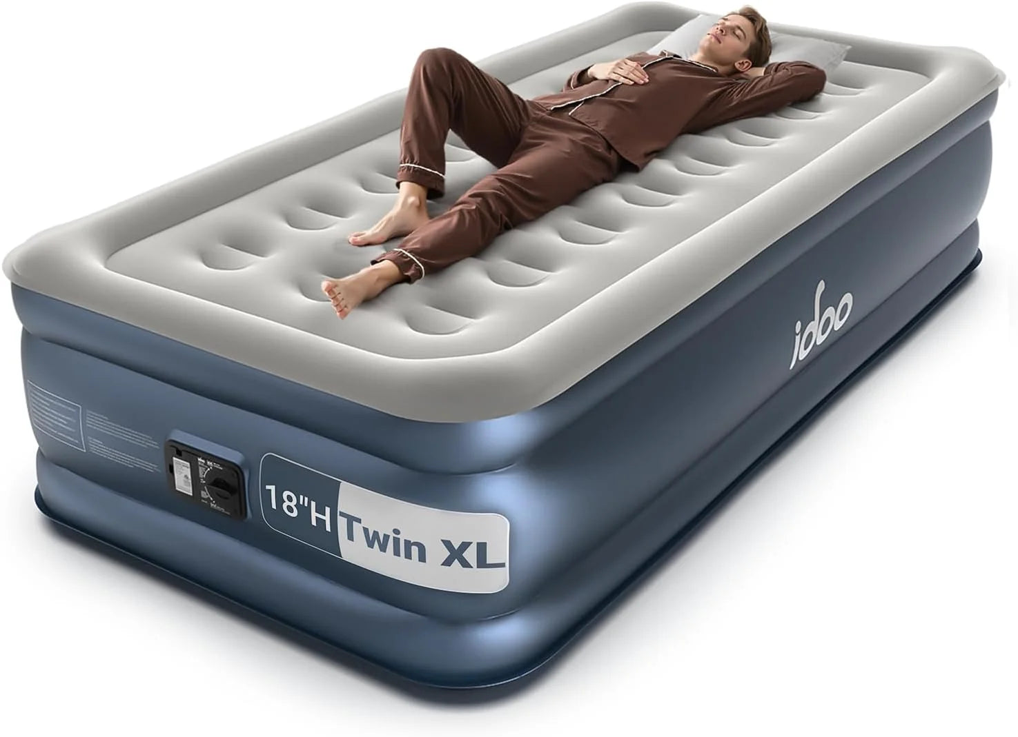 New Arrivals Queen Air Mattress with Built in Pump, 18 Raised Comfort Inflatable Blow up Mattress, Upgraded Support Structure - Image 3