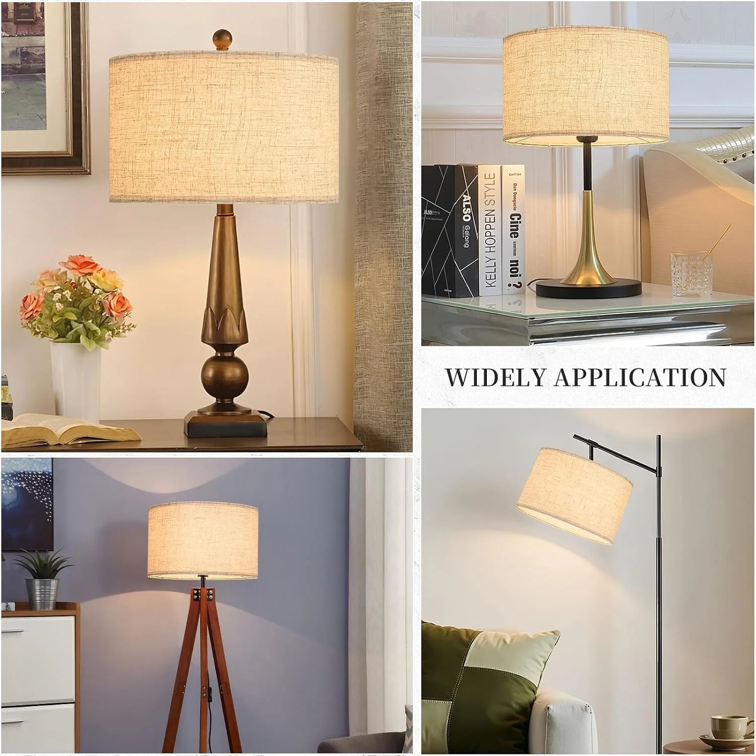 New Arrivals Large Drum Lamp Shade 16 Top x 16 Bottom x 10 High - Image 3