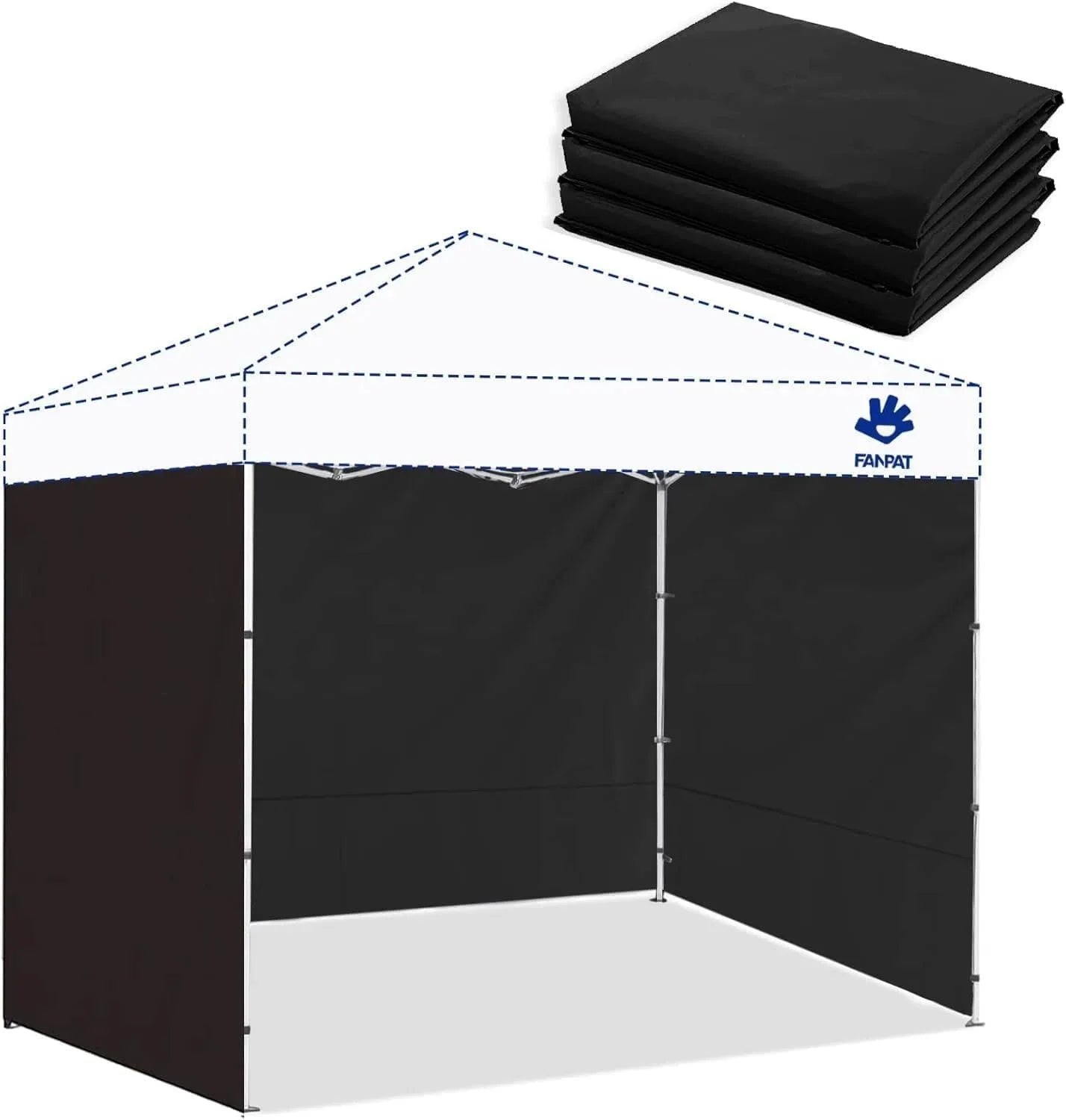 New Arrivals 10×10 Canopy Sidewalls for Canopy Frame, White (3Pcs Sidewalls Only) - Image 10