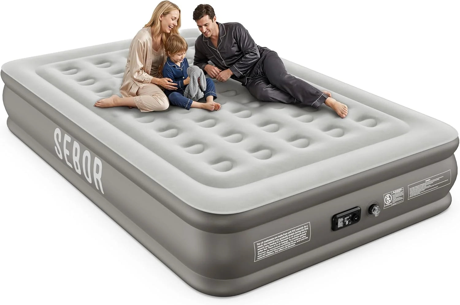 New Arrivals Air Mattress Queen with Built-in Pump 18, Comfortable Self-Inflating Blow up Mattress with High-Speed Pump - Image 6