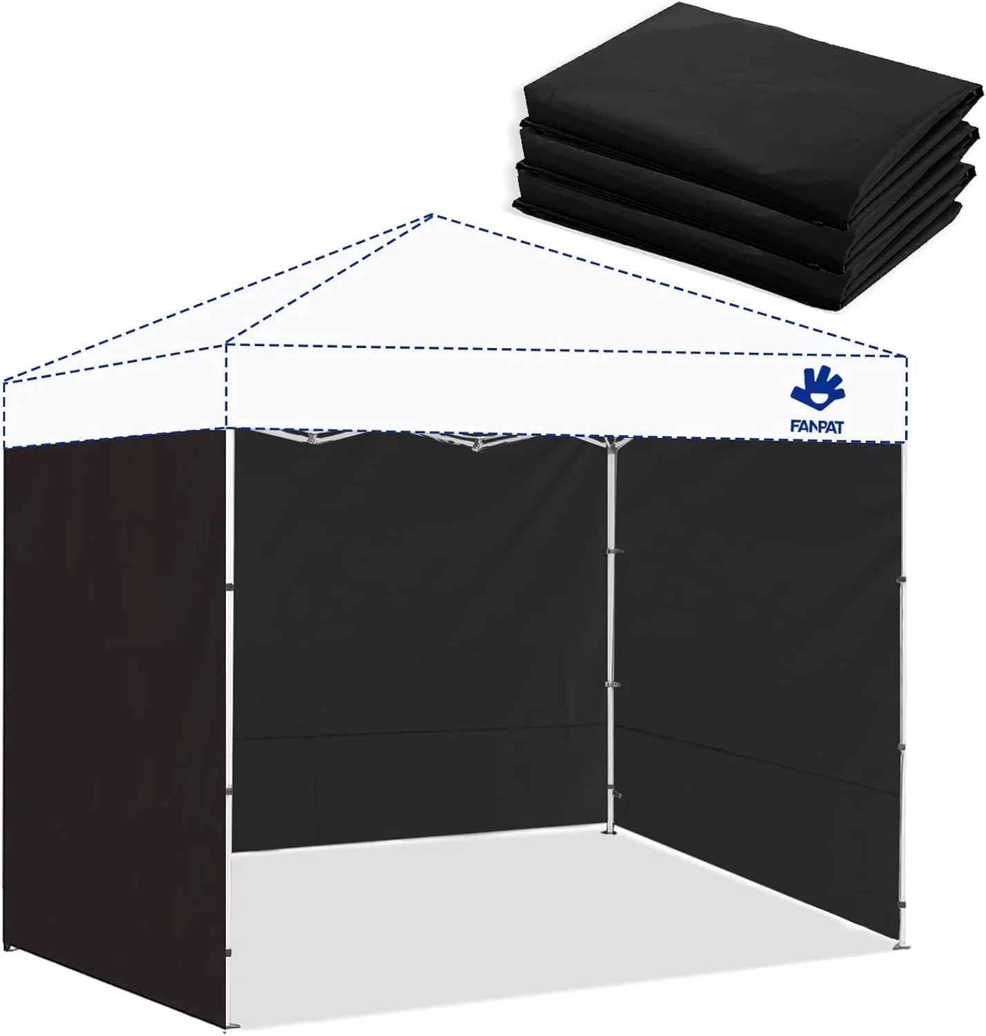 New Arrivals 10×10 Canopy Sidewalls for Canopy Frame, White (3Pcs Sidewalls Only) - Image 9