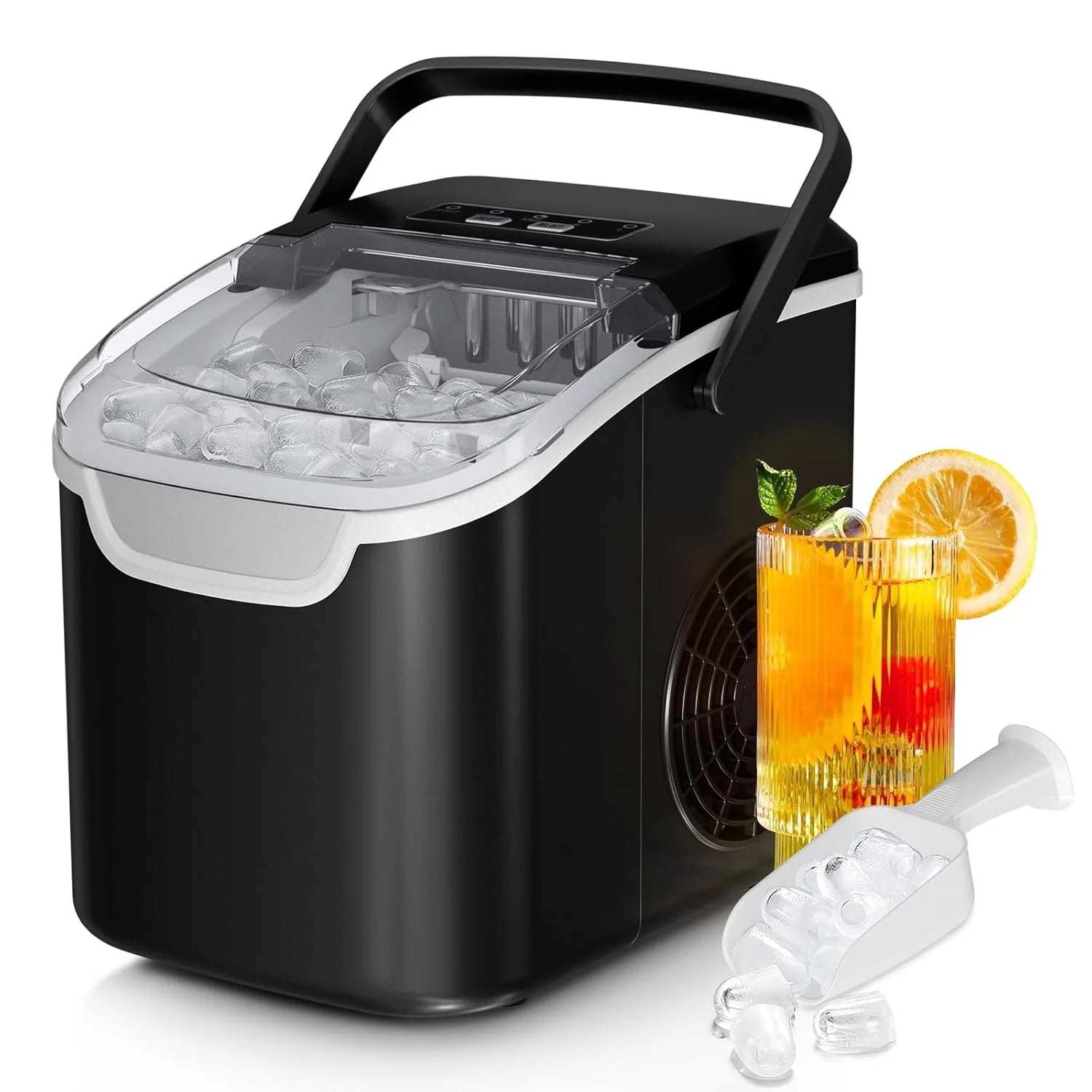 Ice Maker Machine, 8 Ice Cubes in 6 mins, 26lb/Day Ice with 2 Sizes- Portable Mini - Image 3