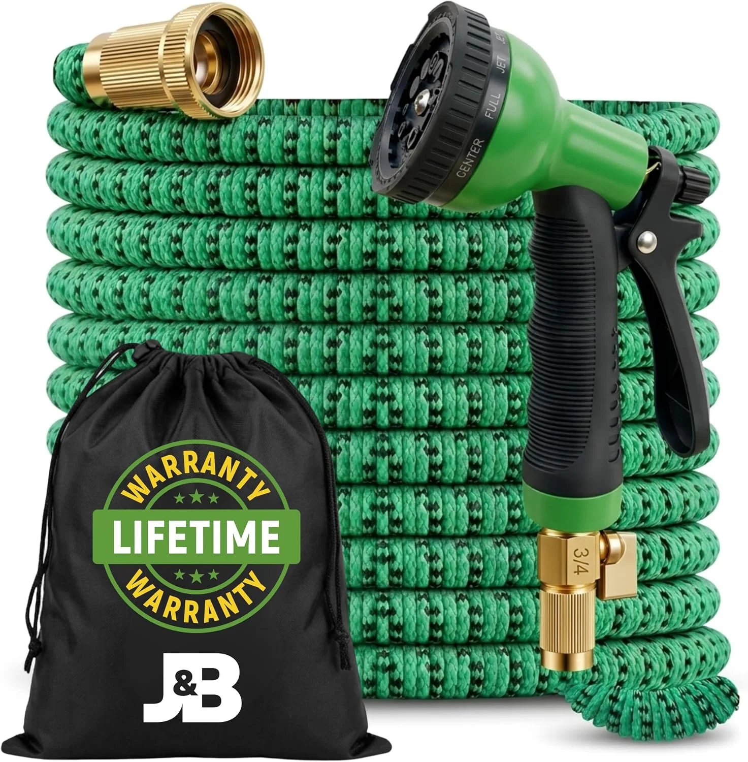 XpandaHose 150ft Expandable Garden Hose, Lightweight, Brass Connectors " For Garden Watering - Image 3