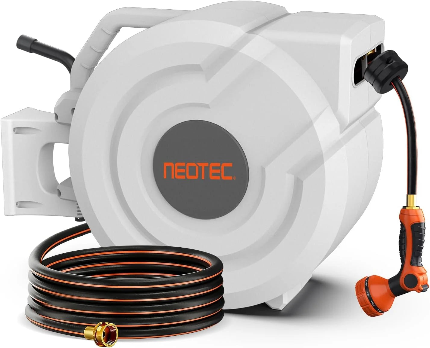5/8 in 100ft Retractable Garden Hose Reel with Any-Length Lock Slow Auto Rewind Heavy Duty Water Hose Reel With bifanuoyard - Image 3