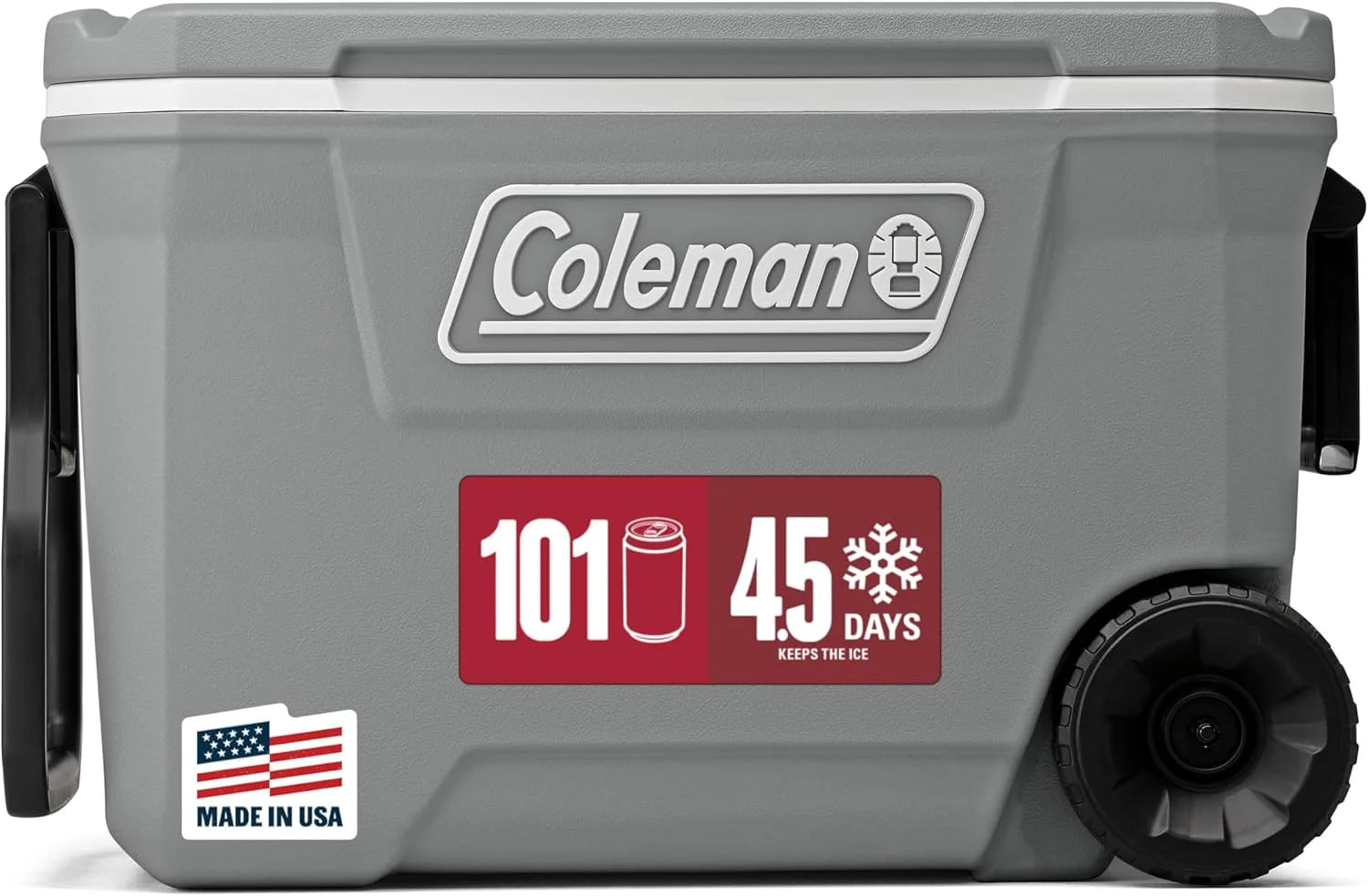 Coleman Classic Series Insulated Portable Rolling Cooler with Wheels, Leak-Resistant Outdoor Hard Cooler Keeps Ice up to bifanuoyard - Image 3