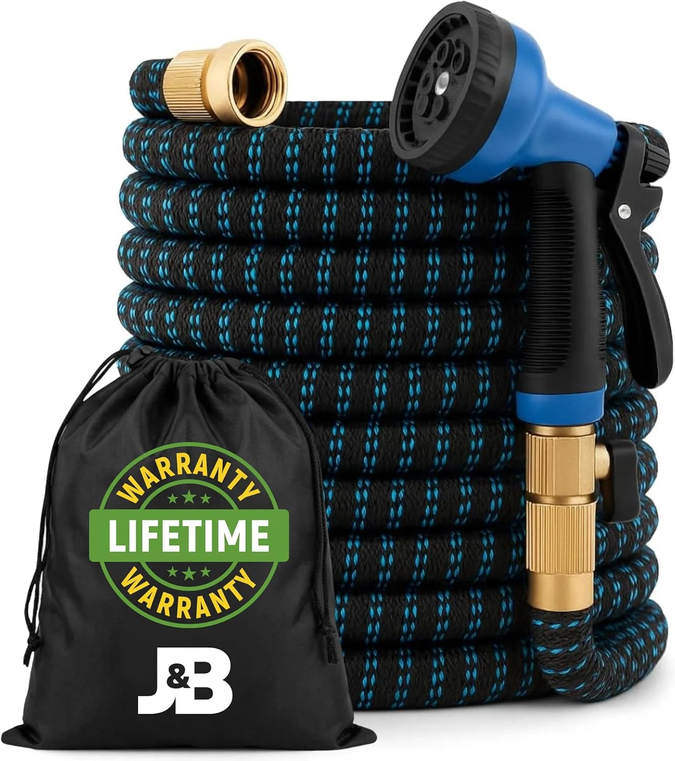 XpandaHose 150ft Expandable Garden Hose, Lightweight, Brass Connectors " For Garden Watering - Image 4