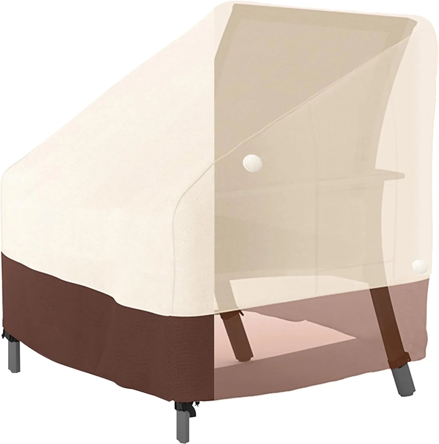 Tuyeho 900D Adirondack Patio Chair Cover 2Pack 40x37x30 Outdoor Waterproof - Image 2