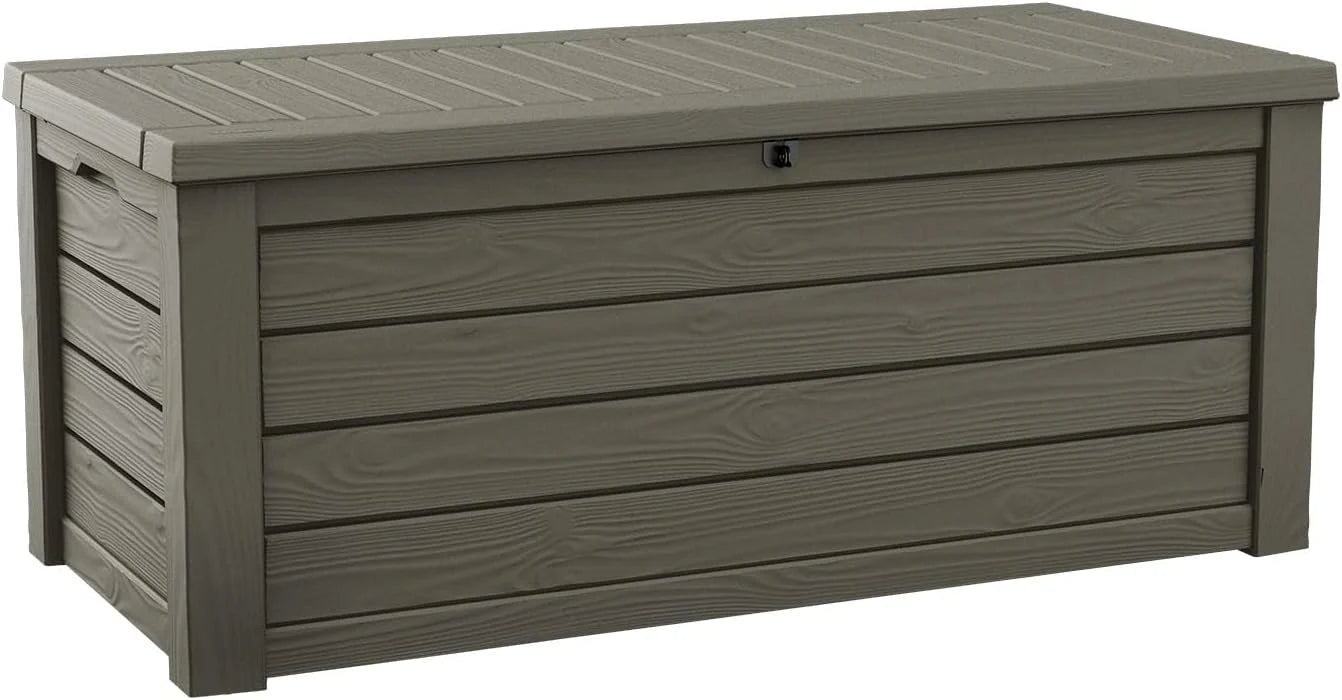 Keter Westwood 150 Gal Outdoor Storage Box for Patio and Pool Accessories - Image 4