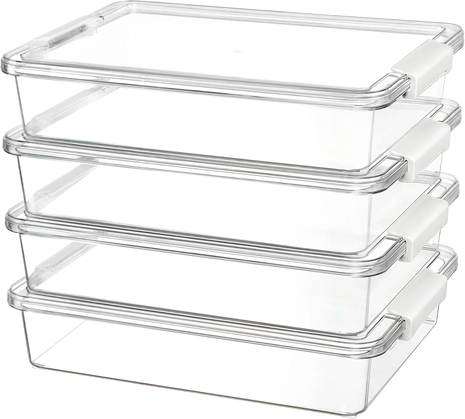 4 Pack 6 Qt Plastic Storage Bins with Lids, Clear Sensory Bins, Stackable Containers for Organizing School & bifanuoyard - Image 15