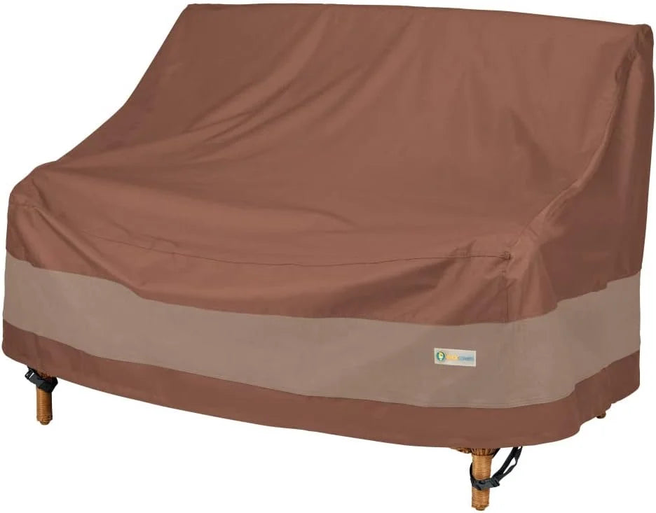 New Arrivals DUCKCOVERS Ultimate Patio Sofa Cover, 104W x 40D x 35H, Mocha Cappuccino Patio Furniture Covers - Image 3