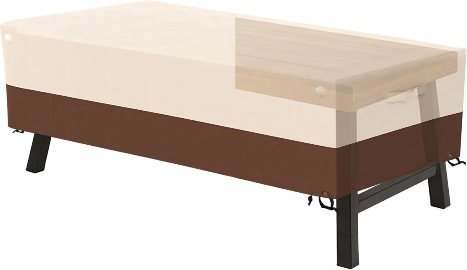 Tuyeho 124x84 Heavy Duty 900D Outdoor Patio Furniture Set Cover Waterproof