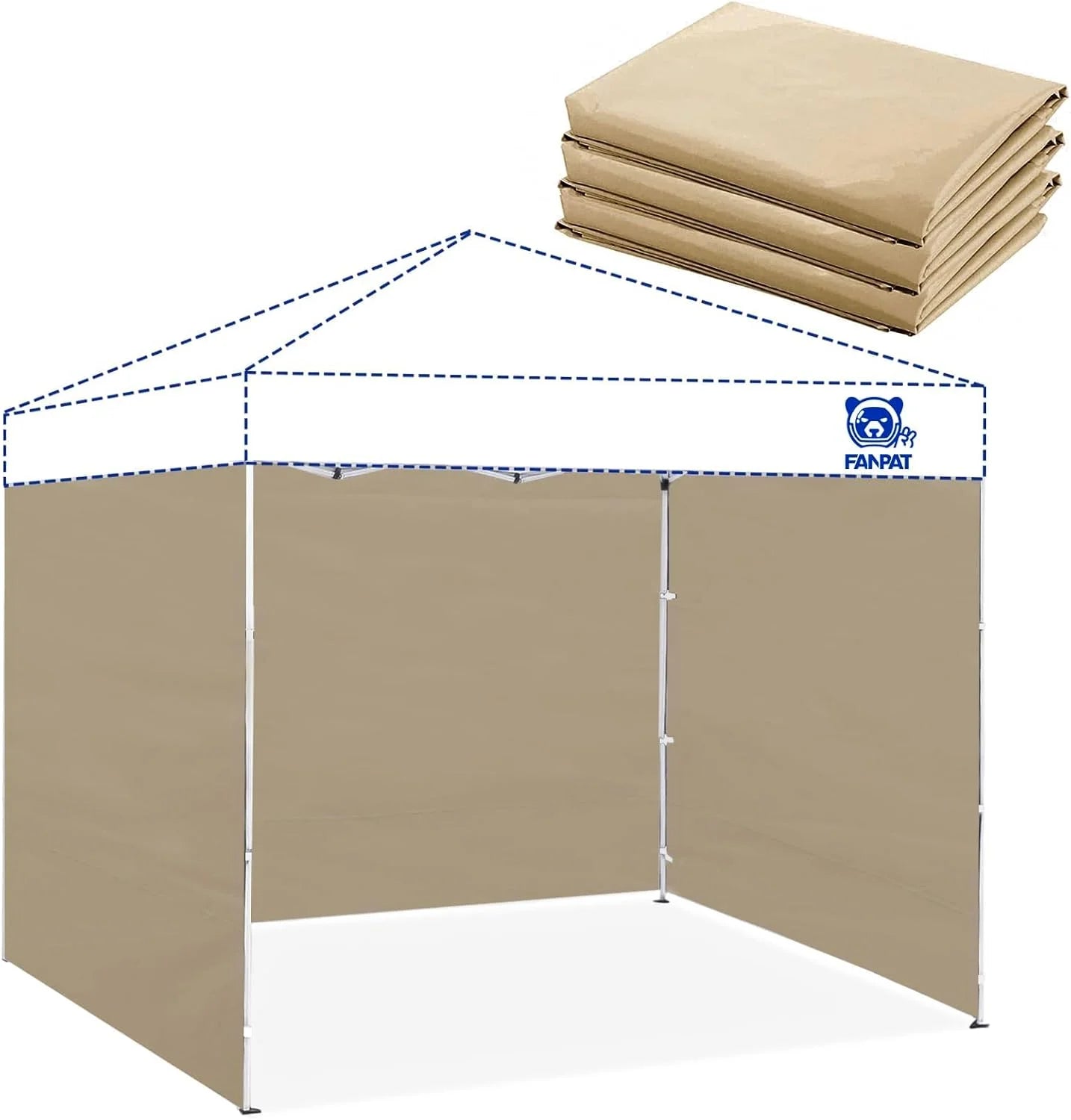 New Arrivals 10×10 Canopy Sidewalls for Canopy Frame, White (3Pcs Sidewalls Only) - Image 21