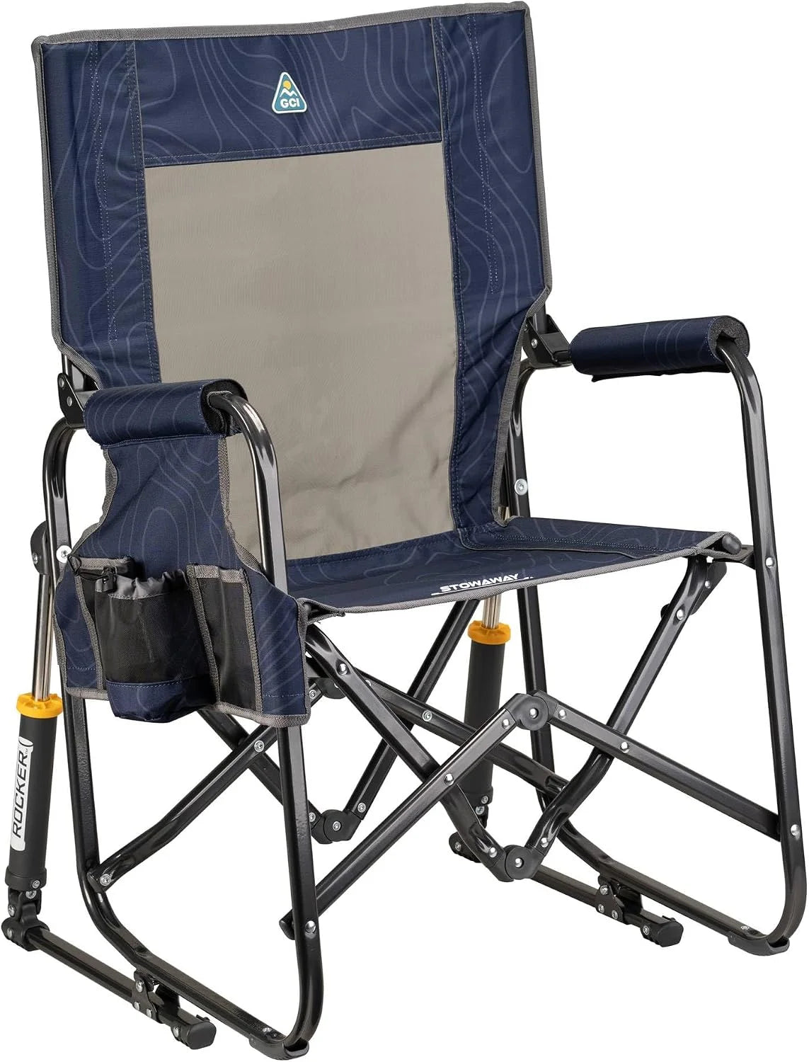 New Arrivals Outdoor Freestyle Rocker Camping Chair " Black - Image 2