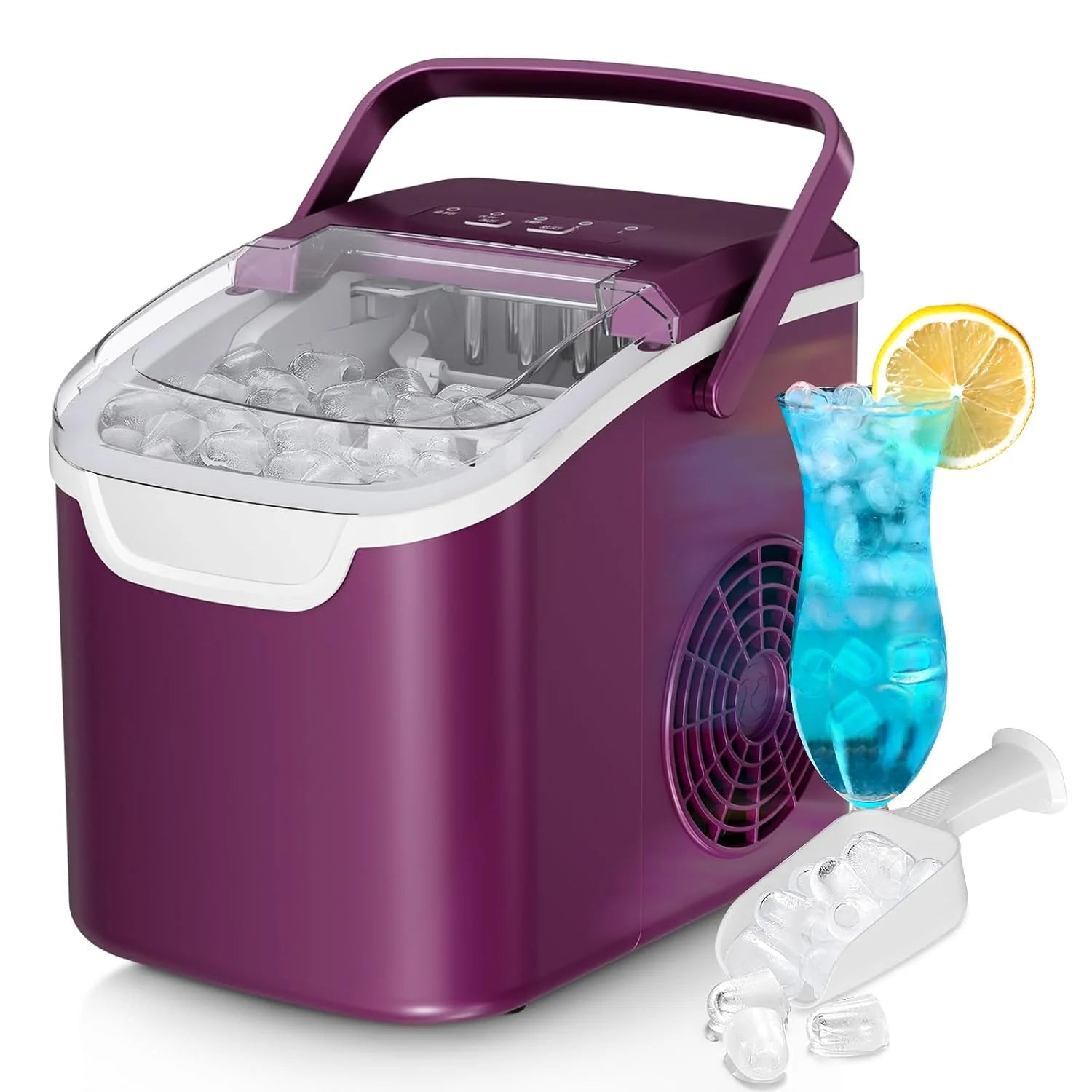 Ice Maker Machine, 8 Ice Cubes in 6 mins, 26lb/Day Ice with 2 Sizes- Portable Mini - Image 5
