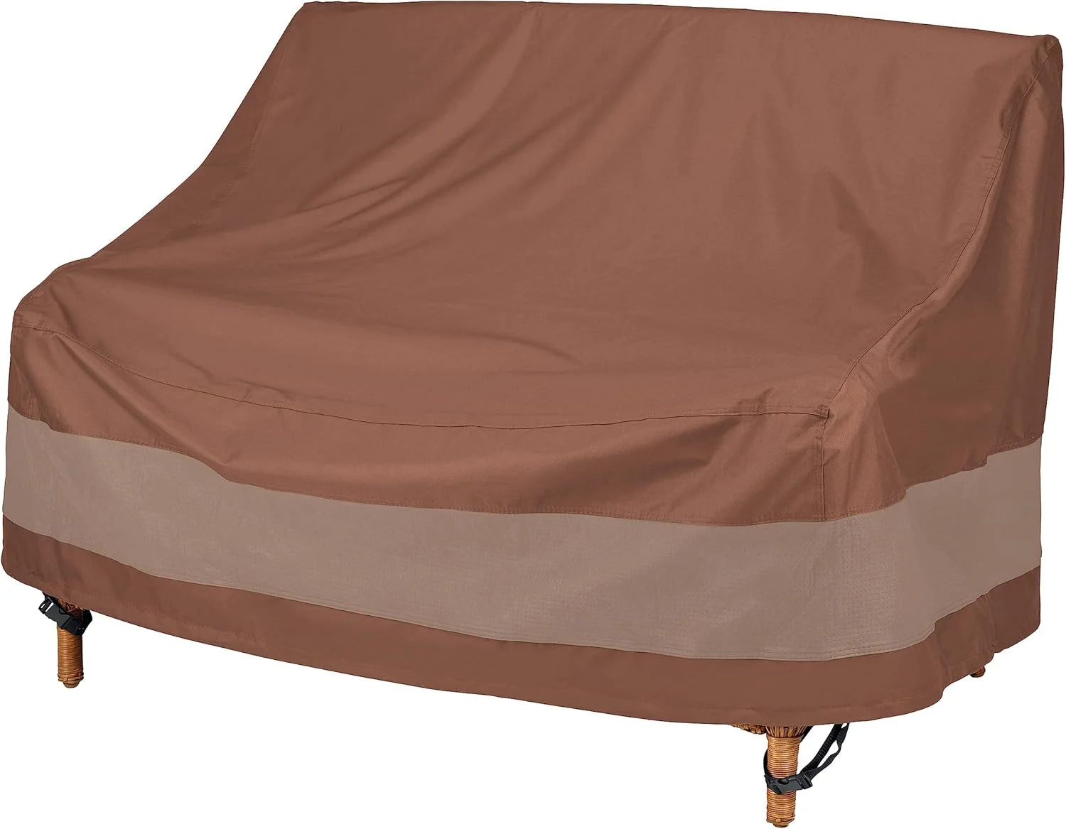 New Arrivals DUCKCOVERS Ultimate Patio Sofa Cover, 104W x 40D x 35H, Mocha Cappuccino Patio Furniture Covers - Image 2