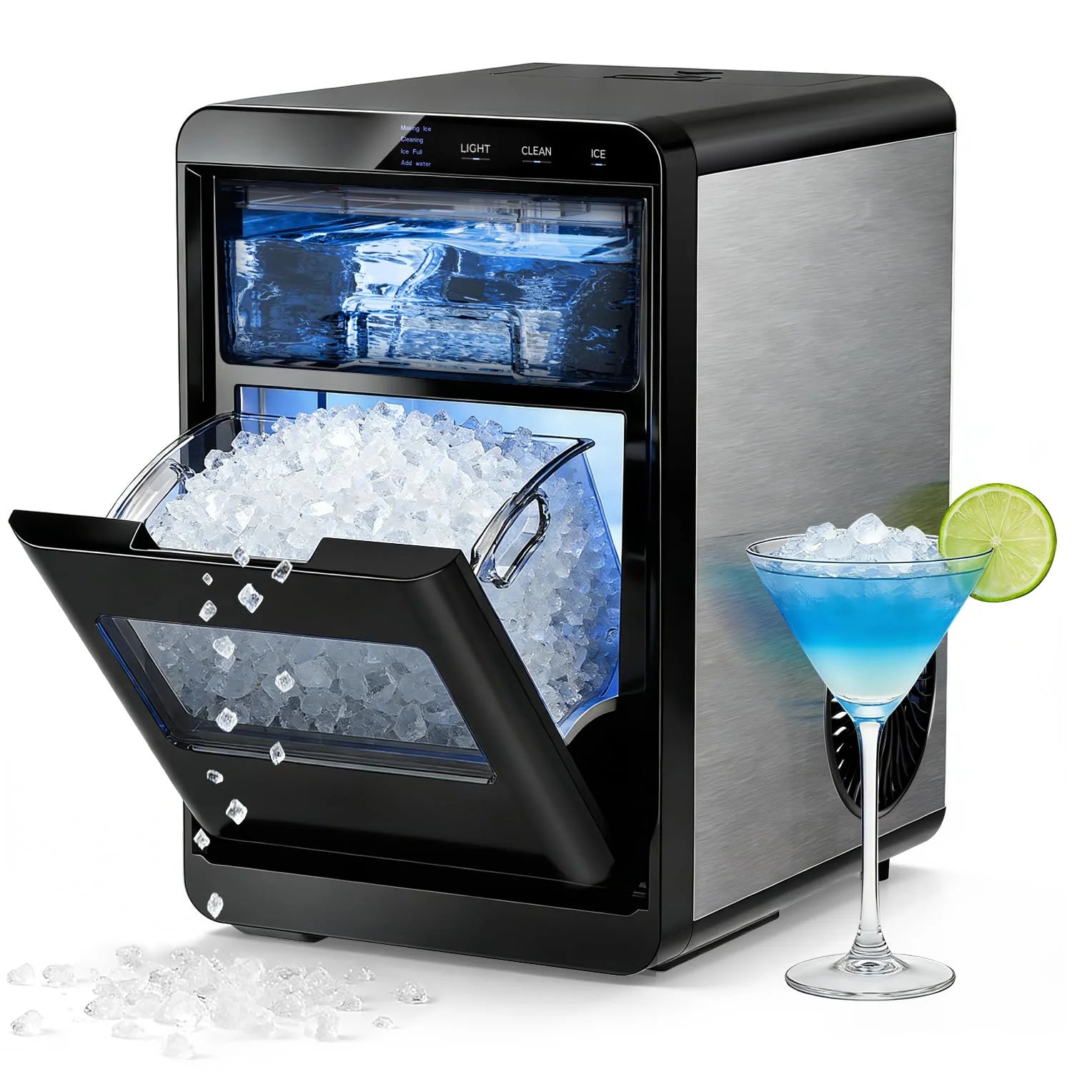 Ice Maker Machine, 8 Ice Cubes in 6 mins, 26lb/Day Ice with 2 Sizes- Portable Mini - Image 2