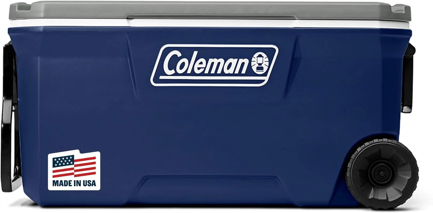 Coleman Classic Series Insulated Portable Rolling Cooler with Wheels, Leak-Resistant Outdoor Hard Cooler Keeps Ice up to bifanuoyard - Image 5