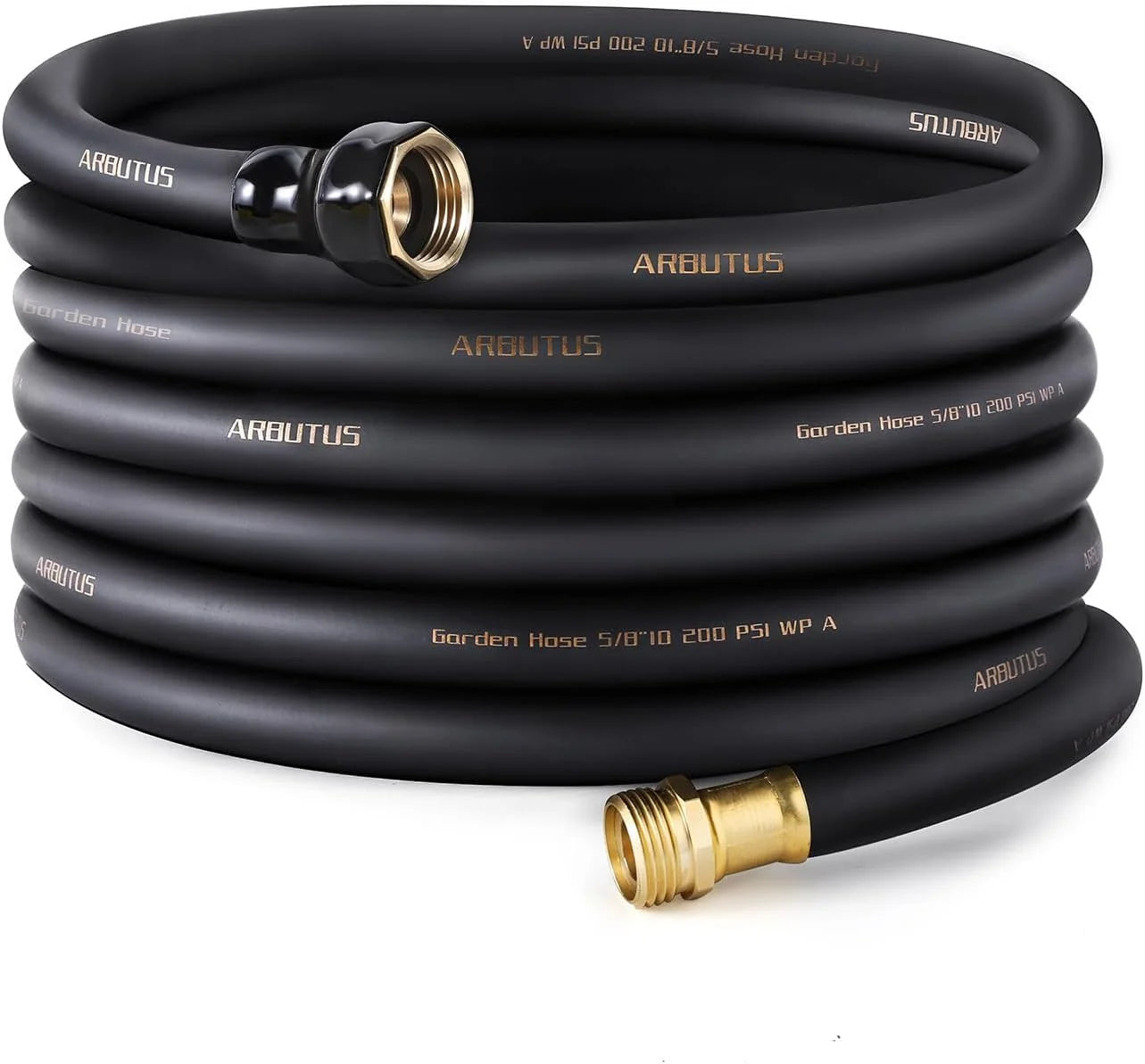Garden Hose 5/8 x 100ft, Brass Rubber Heavy Duty Water Hose 600 PSI Burst Pressure bifanuoyard - Image 2