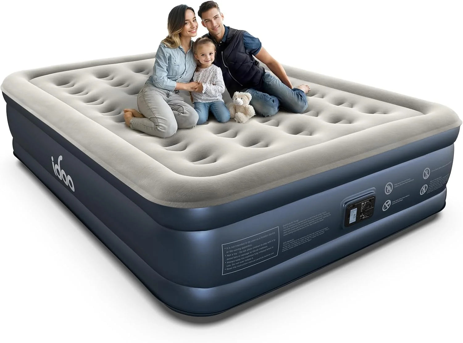 New Arrivals Queen Air Mattress with Built in Pump, 18 Raised Comfort Inflatable Blow up Mattress, Upgraded Support Structure - Image 4