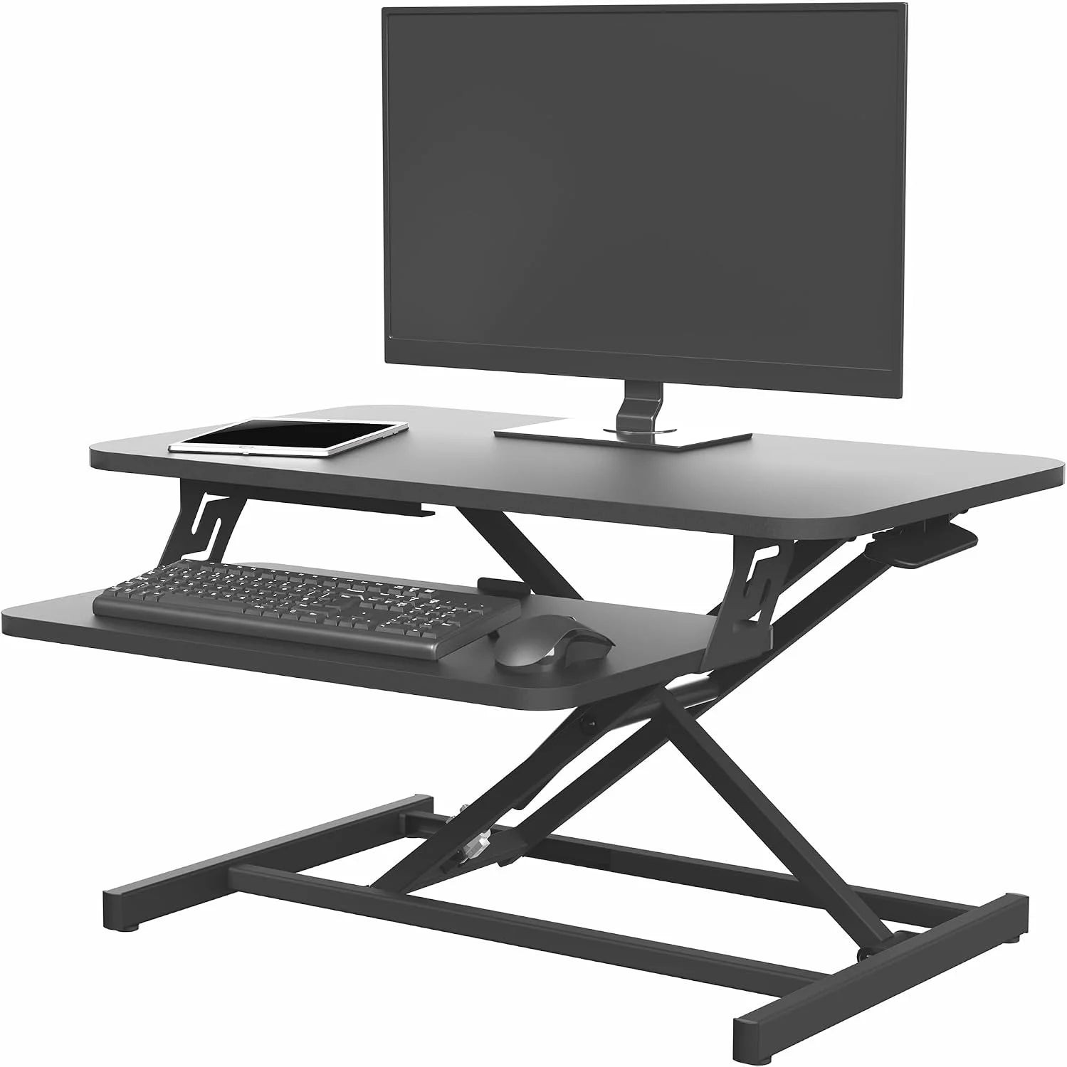 VIVO Black 32 inch Stand Up Desk Riser, DESK-V000S, Height Adjustable bifanuoyard - Image 2