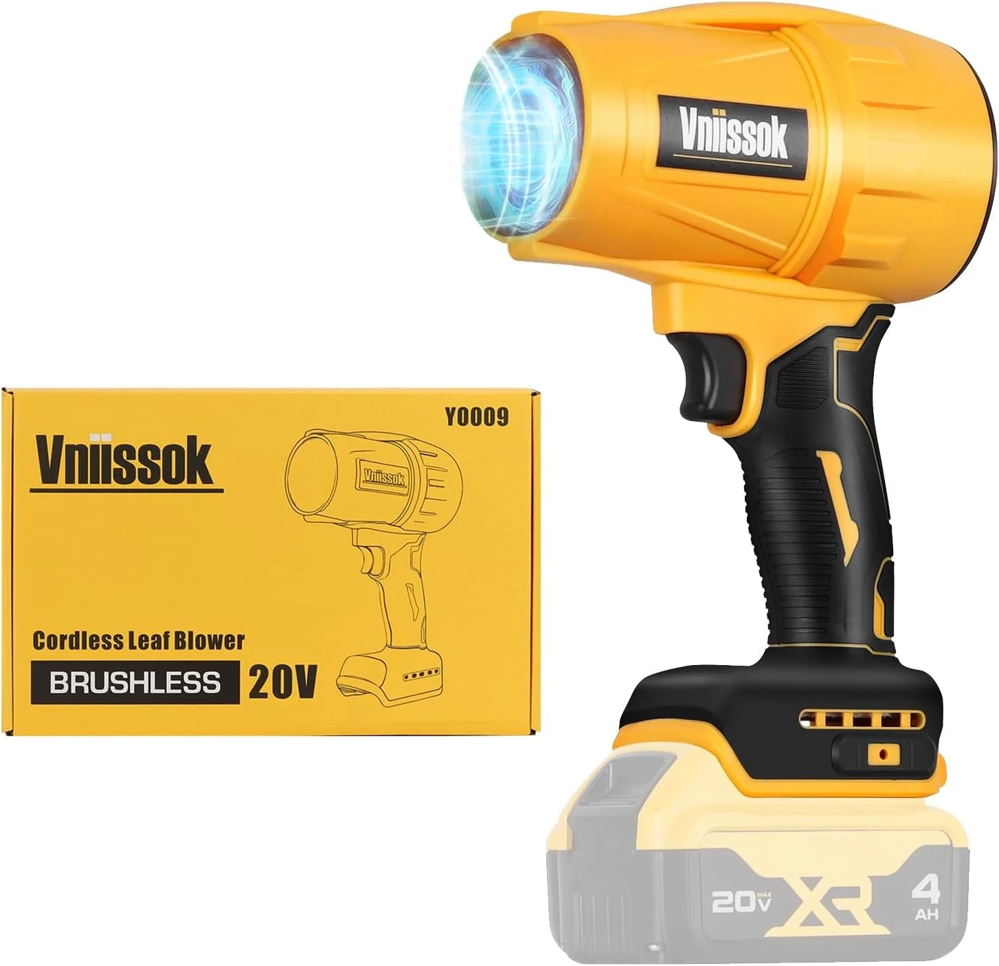 Cordless Leaf Blower Dust Blower for DEWALT 20V Battery, High-Speed Motor Handheld Jet Fan Air Blower for Patio Cleaning - Image 2