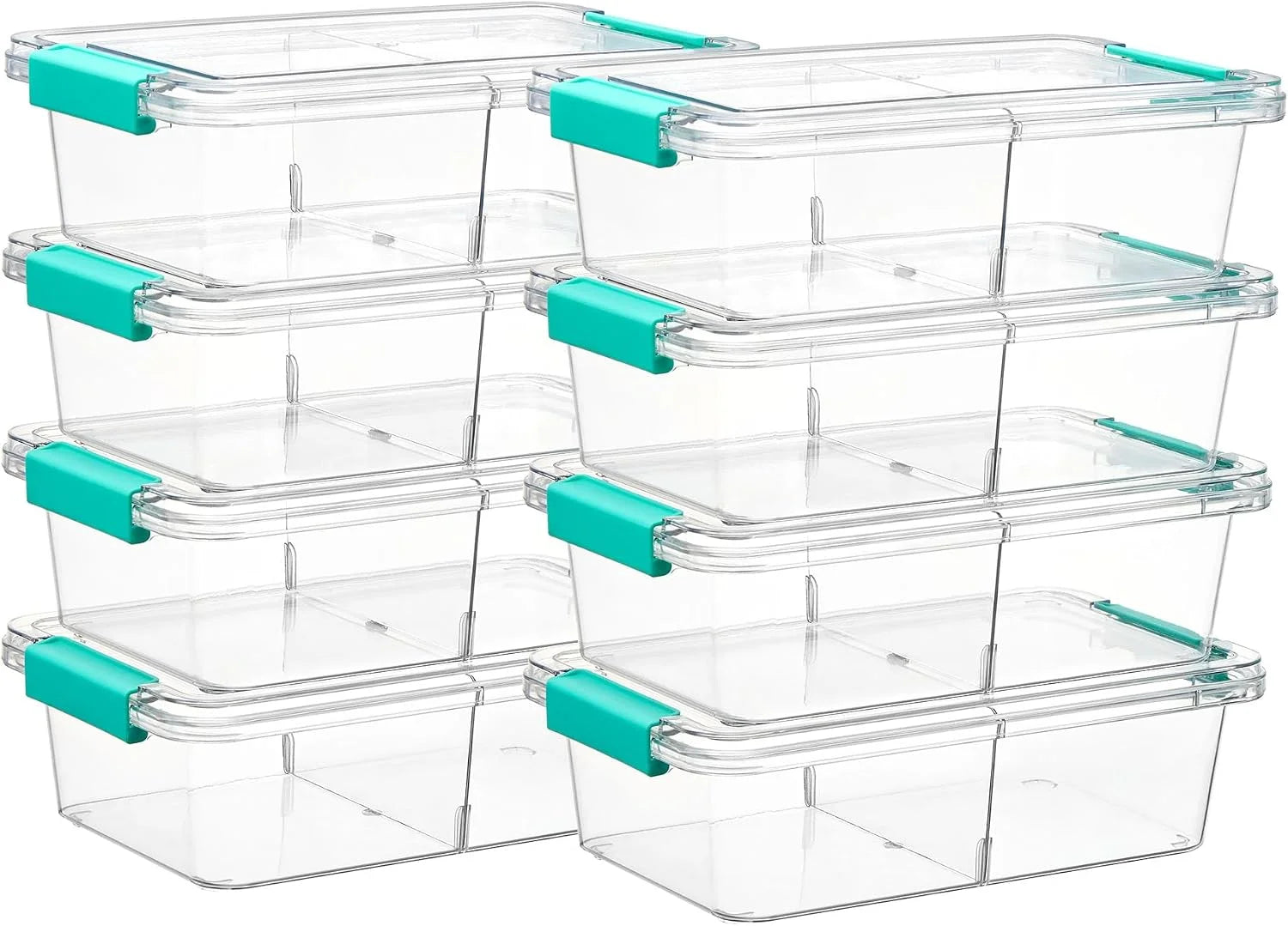 4 Pack 6 Qt Plastic Storage Bins with Lids, Clear Sensory Bins, Stackable Containers for Organizing School & bifanuoyard - Image 11