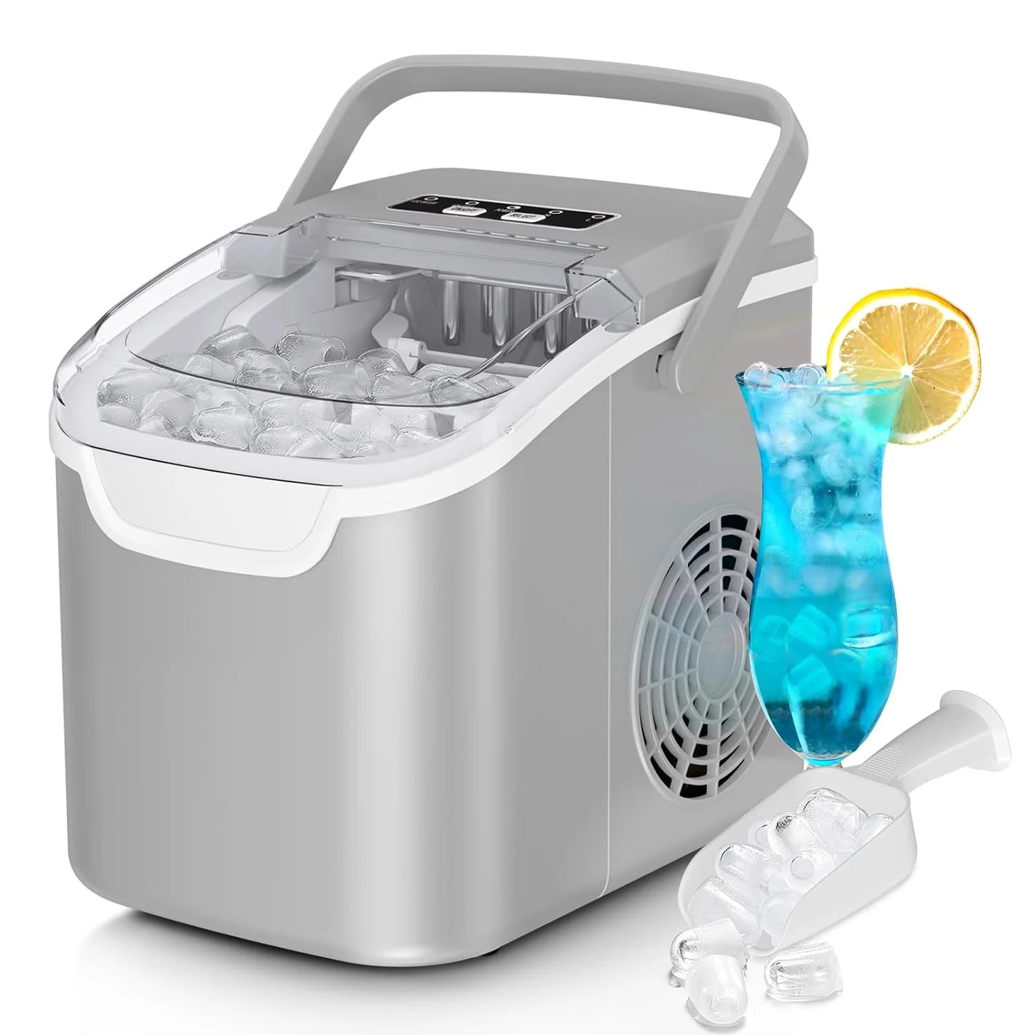 Ice Maker Machine, 8 Ice Cubes in 6 mins, 26lb/Day Ice with 2 Sizes- Portable Mini - Image 8