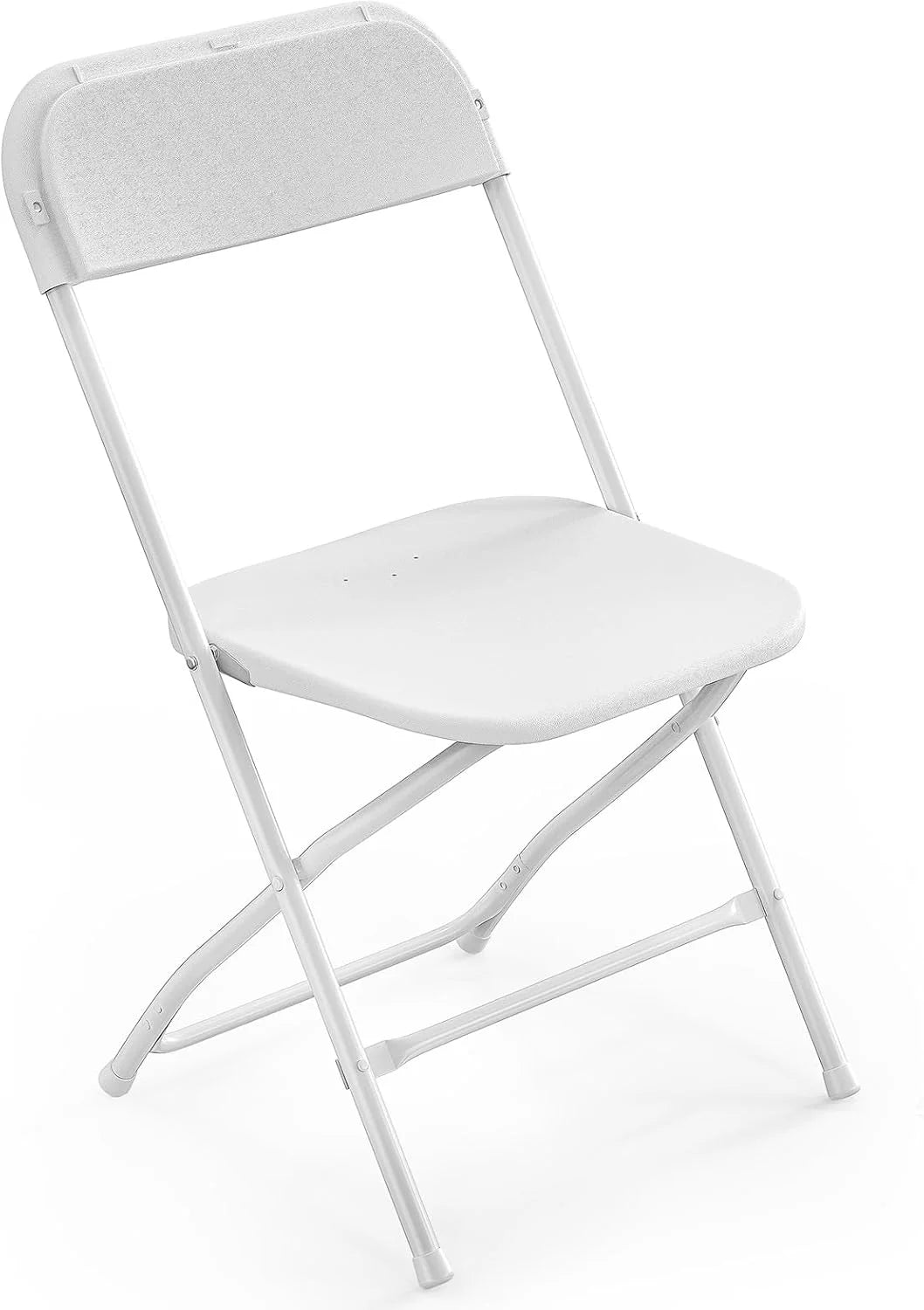10 Pack White Plastic Folding Chair, Indoor Outdoor Portable Stackable Commercial Seat with Steel Frame 350lb. - Image 15