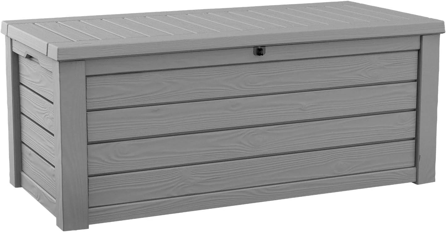 Keter Westwood 150 Gal Outdoor Storage Box for Patio and Pool Accessories - Image 3