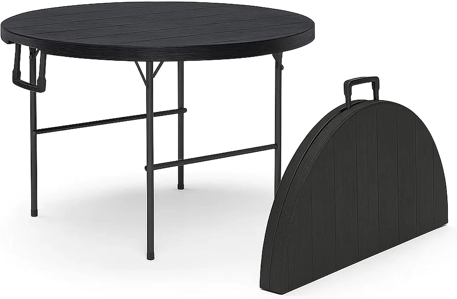 Our Modern Space 8 Feet Foldable Table with Built in Handle & Steel Legs, Heavy Duty Portable bifanuoyard - Image 10