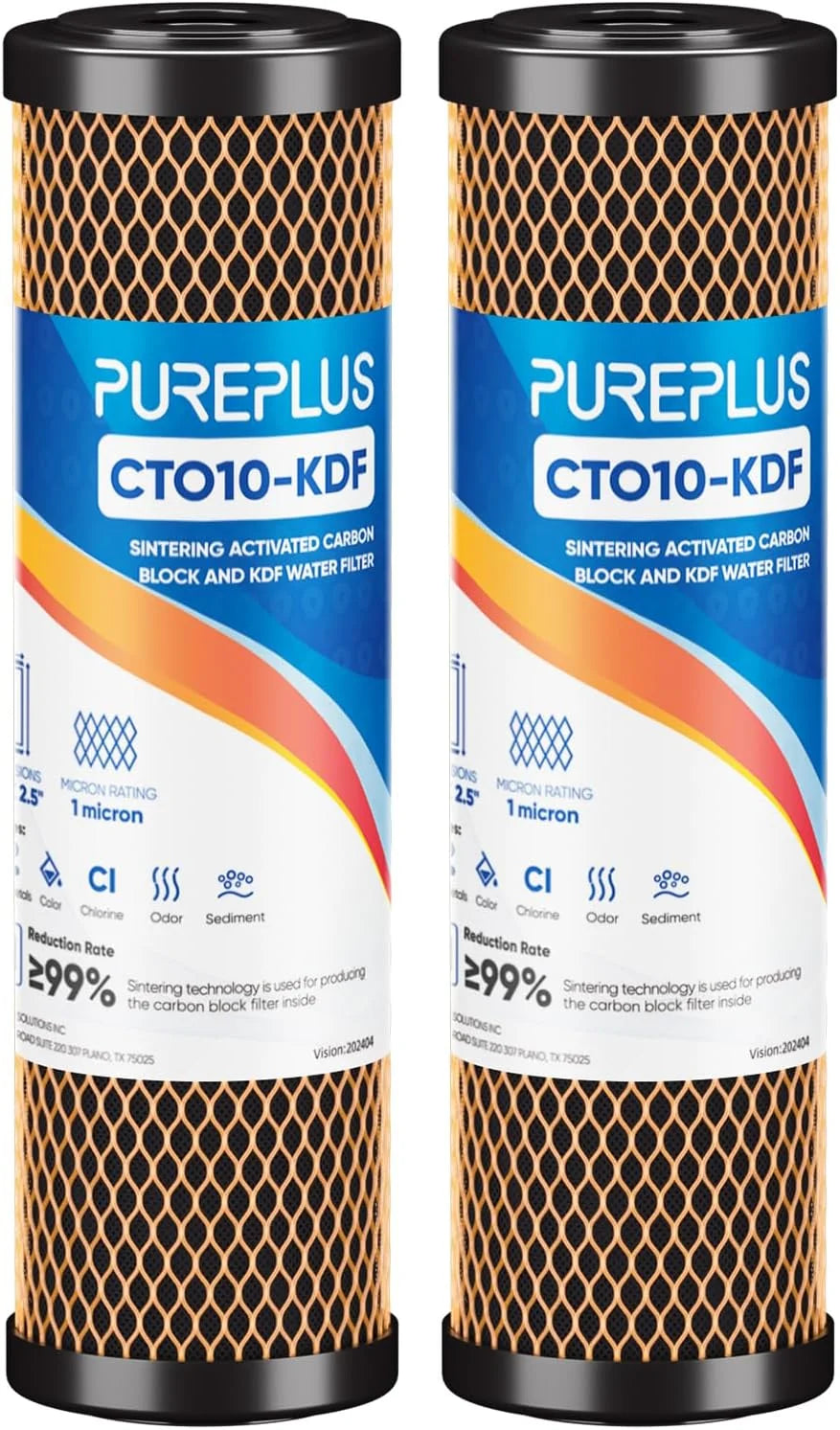 New Arrivals Micron 2.5 x 10 Whole House CTO Carbon Water Filter Cartridge Replacement for Under Sink Water Filter System